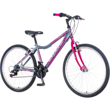   Explorer Vortex 26" lány MTB kerékpár - Extra kicsi vázzal - Grafit színben