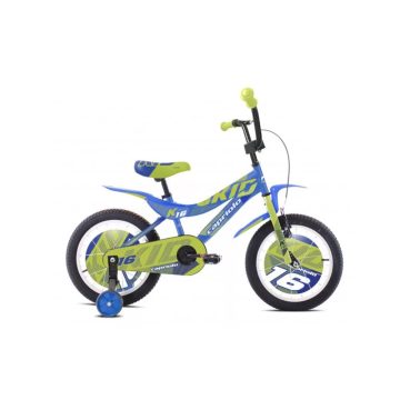 Capriolo Kid 16" fiú gyerek kerékpár - Kék-Zöld