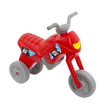 Koliken műanyag kismotor - M-es méretben - piros - szürke