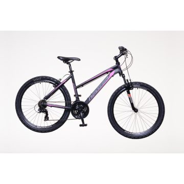   Neuzer Mistral 30 - 26" lány MTB kerékpár teleszkópos  15"-os extra kicsi vázzal - Fekete/pink-szürke