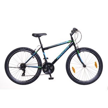   Neuzer Nelson 30 - 26" Fiú MTB Kerékpár 15"-os extra kicsi vázzal - Fekete/türkiz-neon zöld