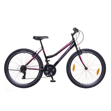   Neuzer Nelson 30 - 26" Lány MTB kerékpár 15"-os extra kicsi vázzal - Fekete/szürke-pink