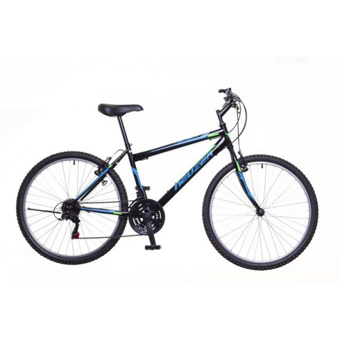 Neuzer Nelson 18 - 26" Fiú MTB kerékpár 15"-os extra kicsi vázzal - Fekete/türkiz-neon zöld