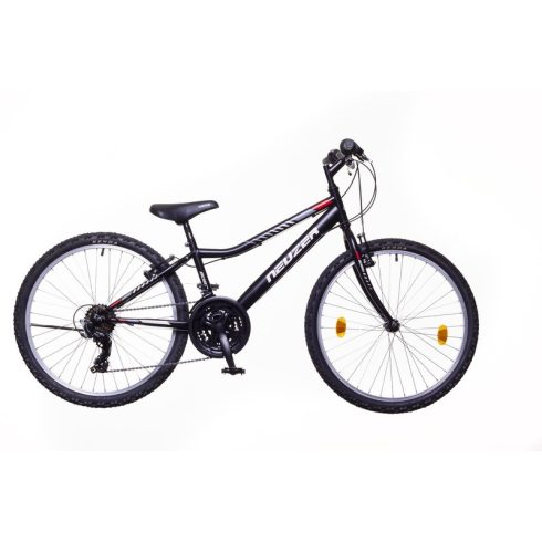 Neuzer Bobby City 24" felszerelt Gyermek kerékpár - 18 sebességes - Fiú - Fekete/szürke-piros