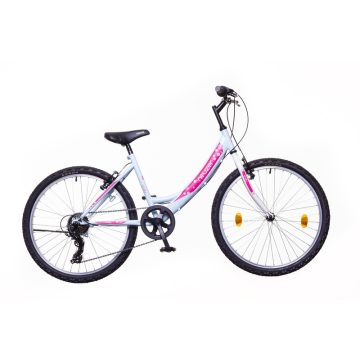   Neuzer Cindy 20" lány gyermek kerékpár - 6 sebességes - Fehér/fehér-pink