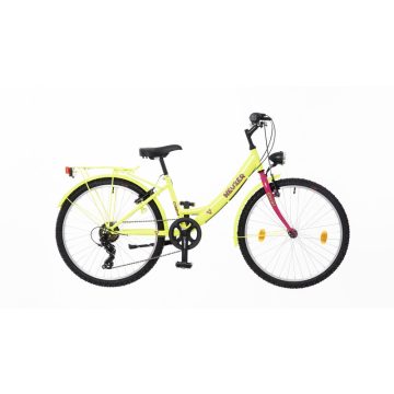 Neuzer Cindy 24 City - gyermek kerekpar 6 sebesseges - Lany - babyblue