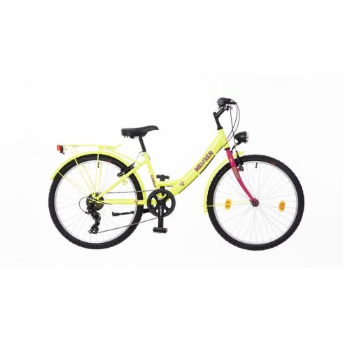 Neuzer Cindy 24 City - gyermek kerekpar 6 sebesseges - Lany - babyblue